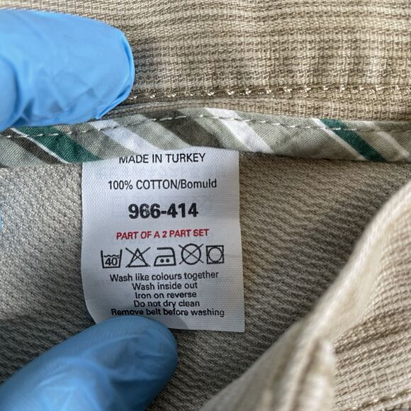 Next Denim Corduroy Pants Men's 38L Boot Fit Beige Designer Preppy - Picture 3 of 8